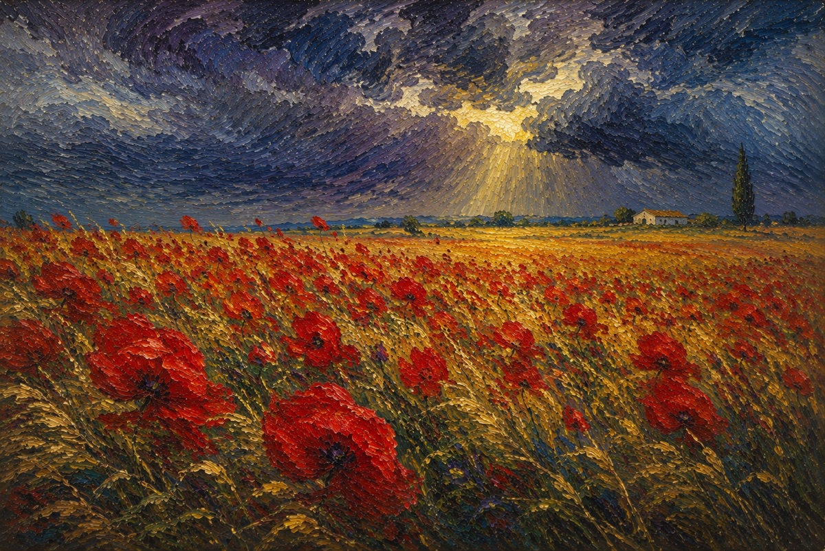Poppies in the Storm