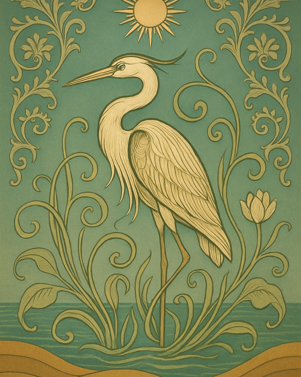 Heron in the Reeds