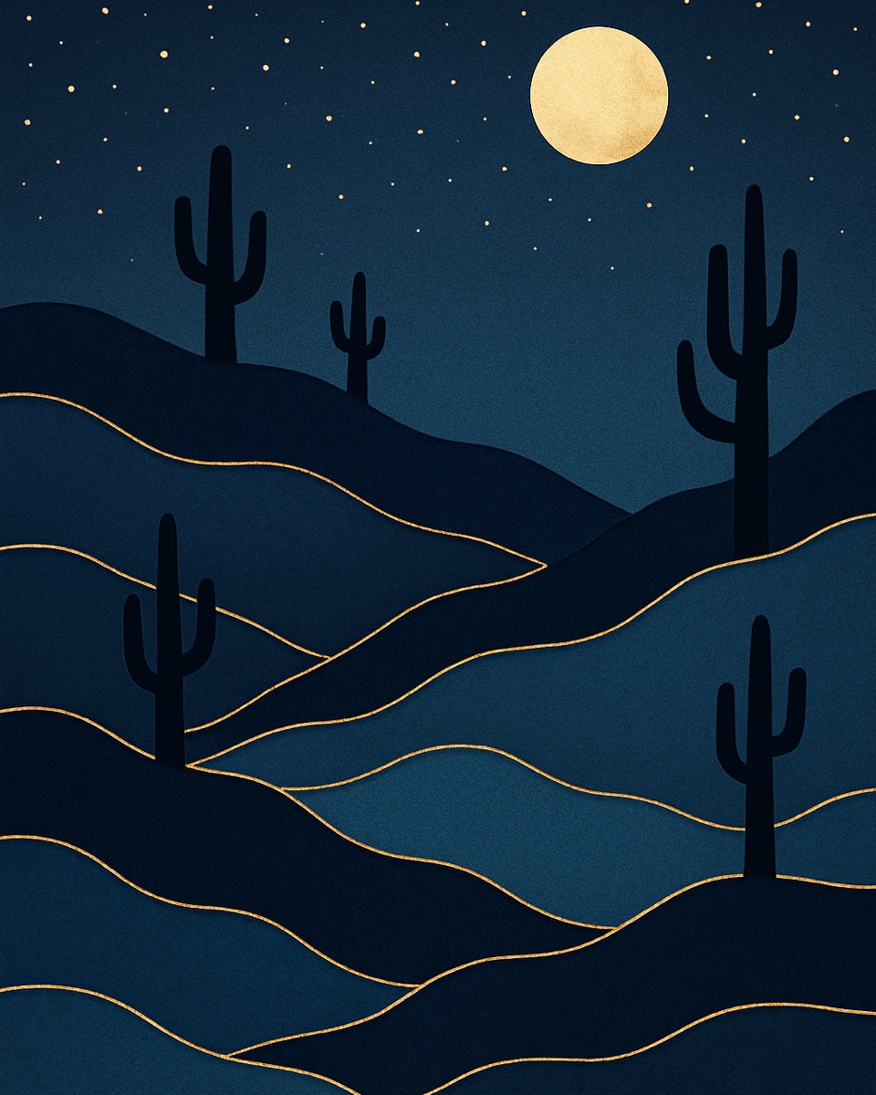Desert Moonrise