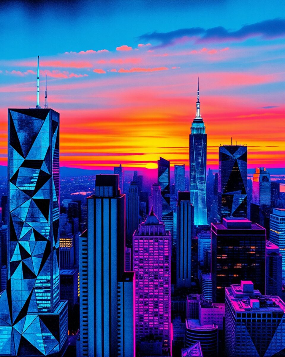 Neon‑Iced Aurora