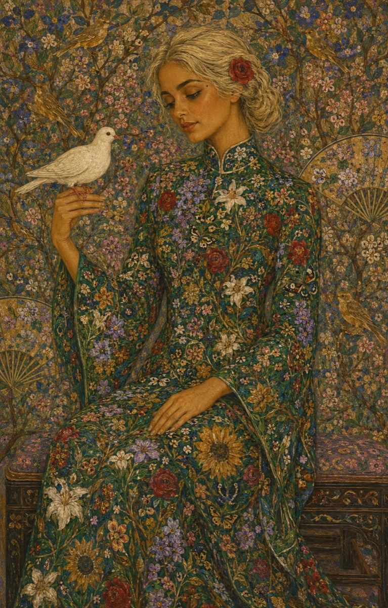 The Lady with the White Dove