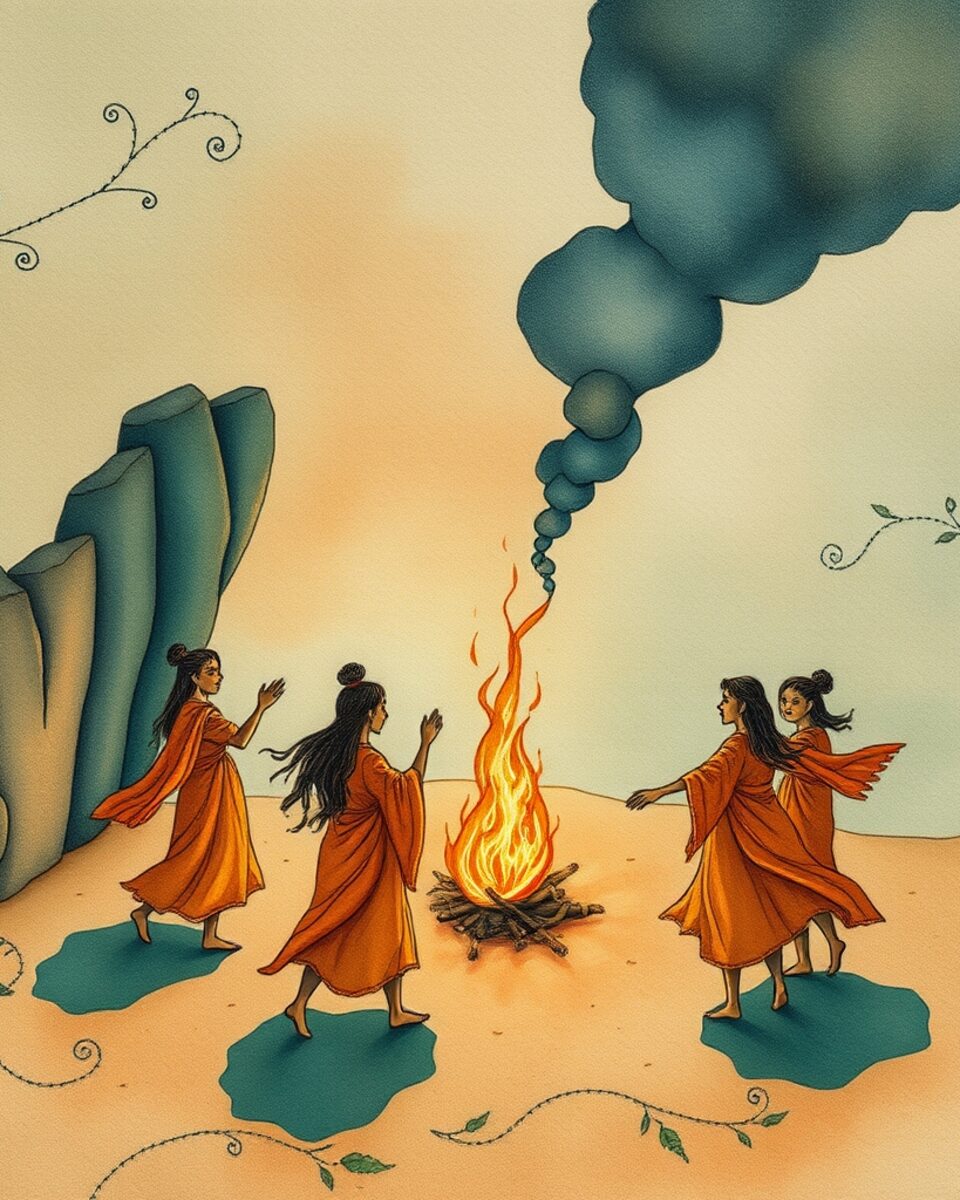 Saffron Flames