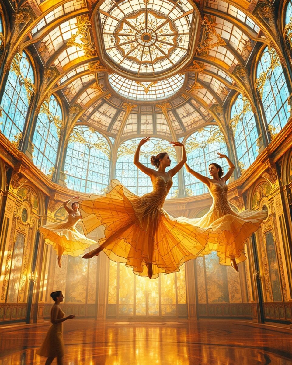 Eternal Waltz in Gilded Light