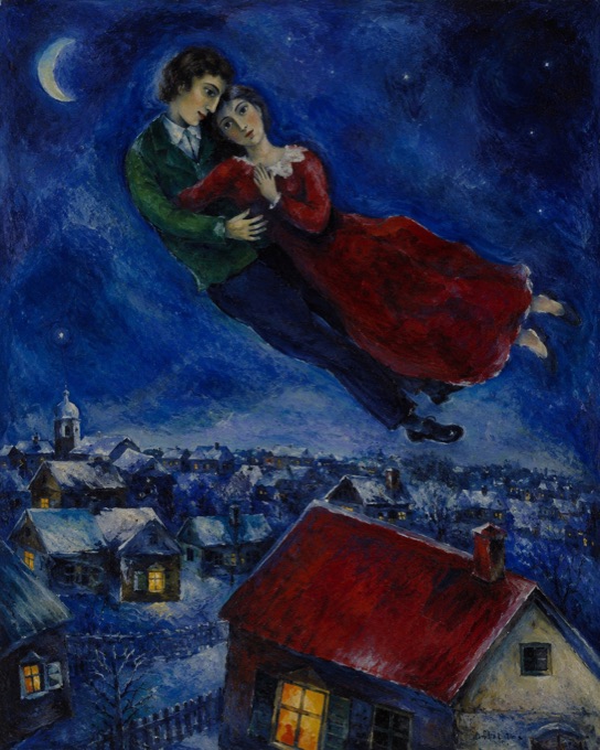 Lovers Over the Village