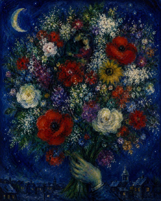 Bouquet and Moon