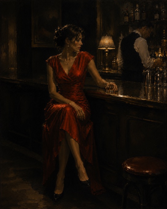 Woman in Red
