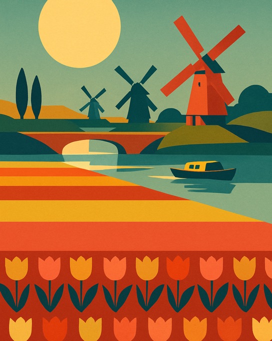 Tulip Windmills