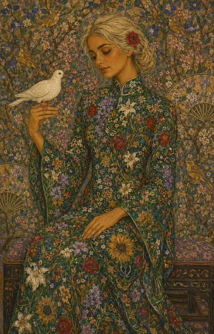 The Lady with the White Dove