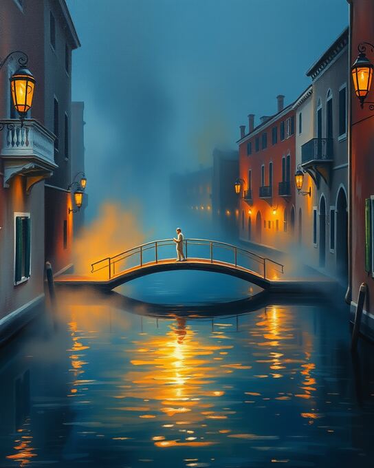 Nocturne of Glass and Water