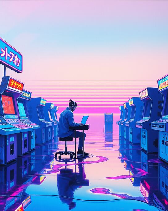 Neon Arcade Echoes