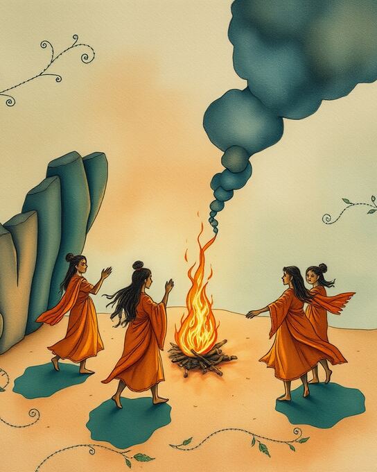 Saffron Flames