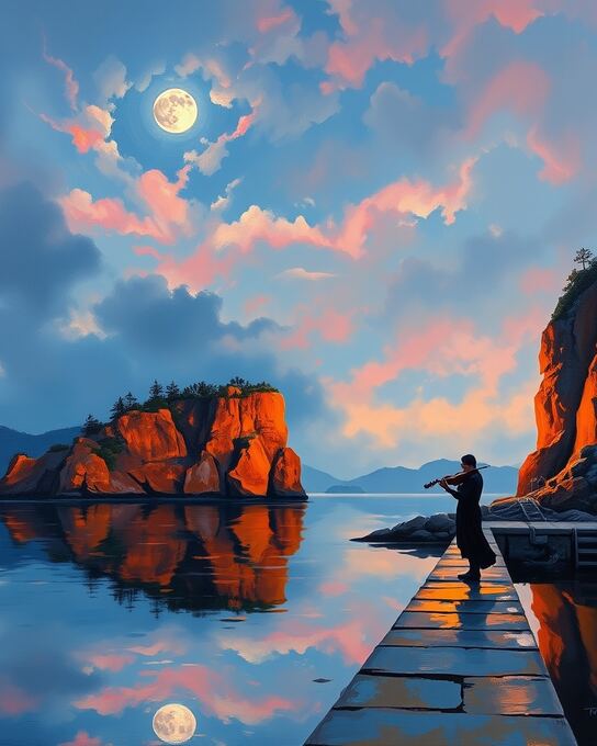 Crimson Harbor Serenade