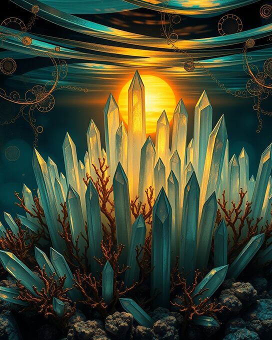 Sunrise Over the Crystal Reef