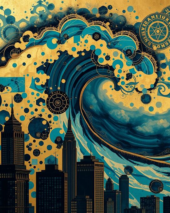 Ink Tide Over Metropolis