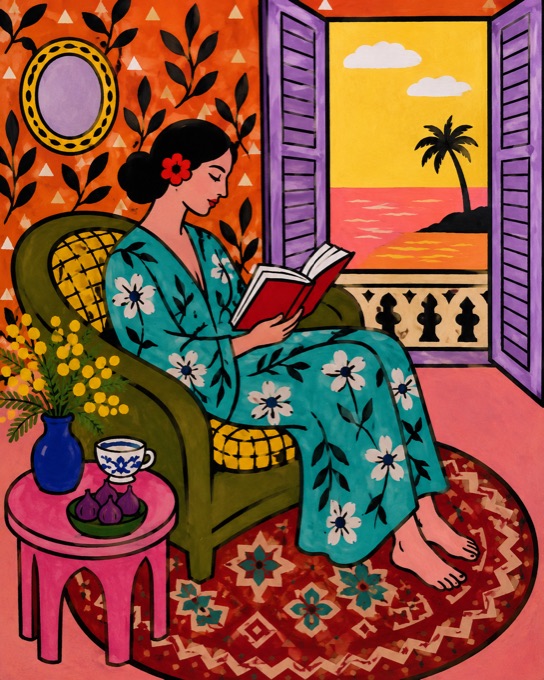 Woman Reading at the Window