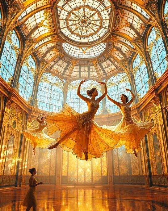 Eternal Waltz in Gilded Light