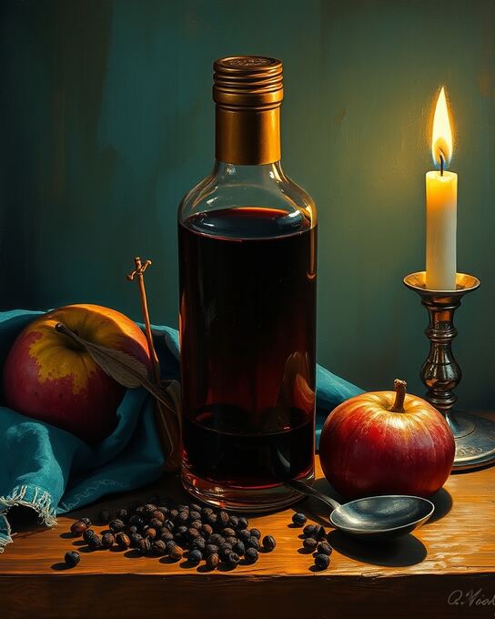 Amber Wine and Peppercorns