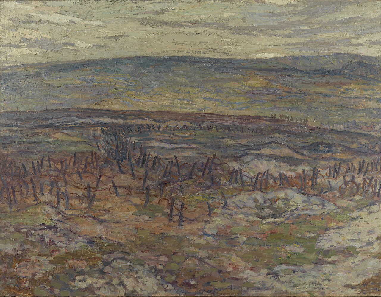 Lorette Ridge, 1918 by A. Y. Jackson