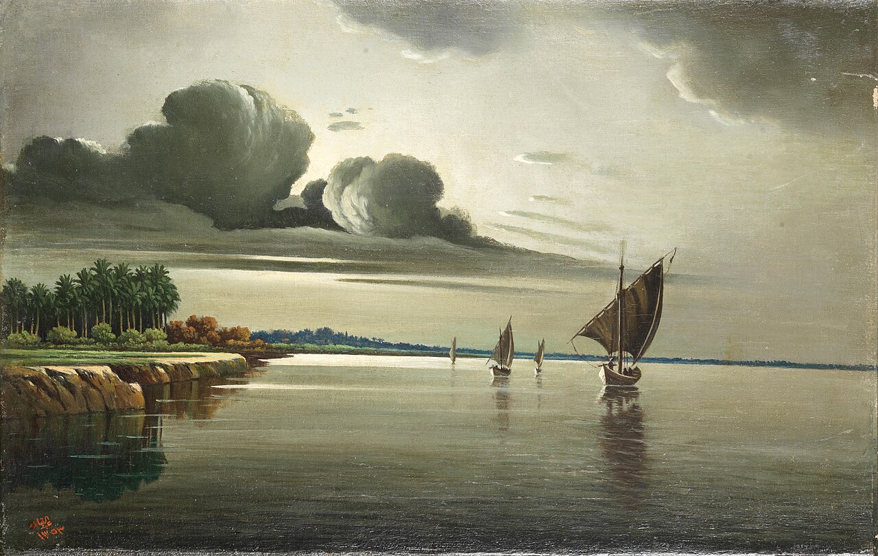 View of the Tigris by Abdul Qadir Al Rassam