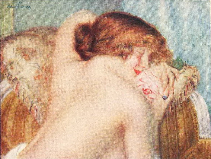 reclining nude by Abel Faivre