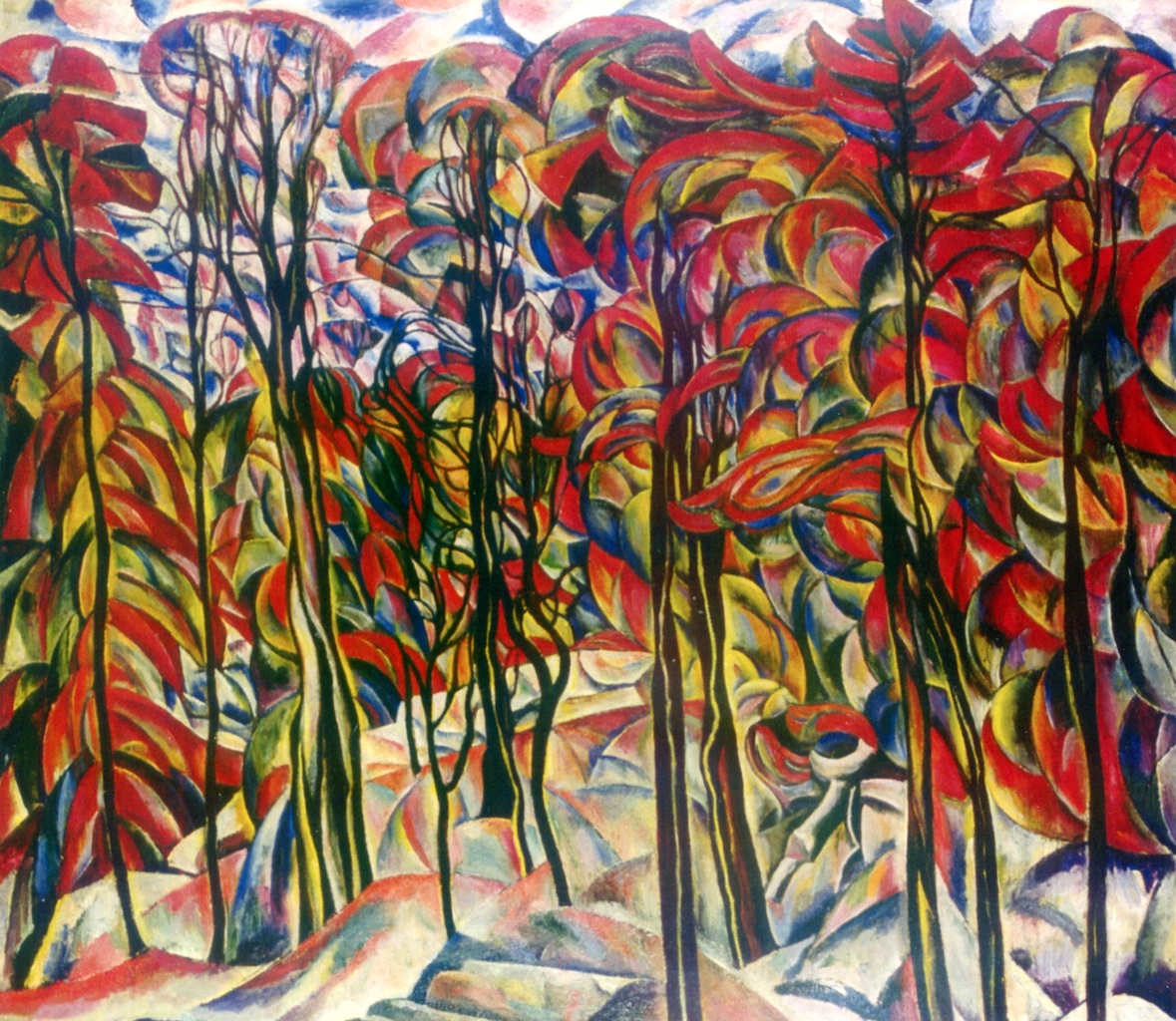 Autumn, Crotona Park, Bronx by Abraham A. Manievich
