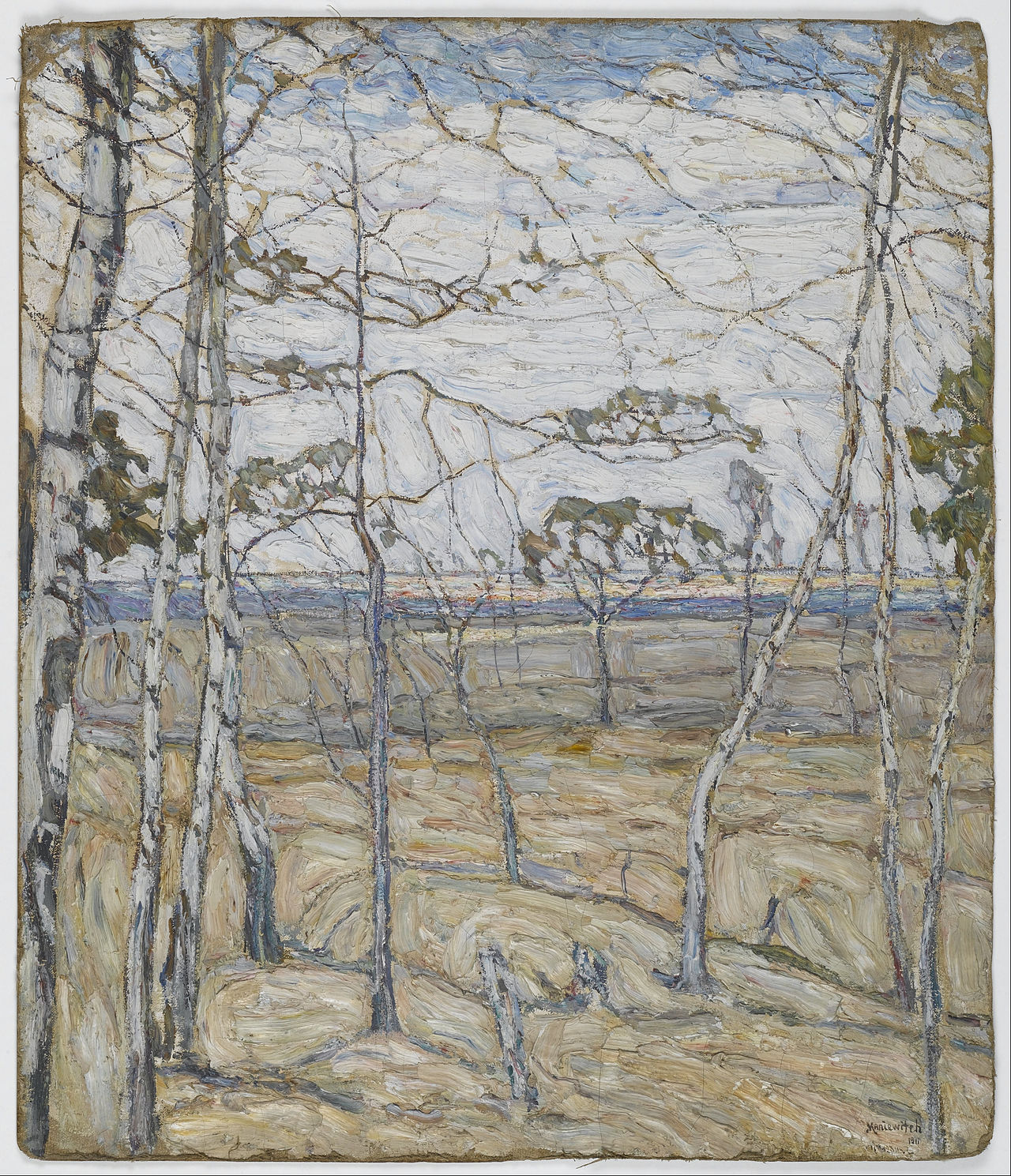 Birch Trees by Abraham A. Manievich