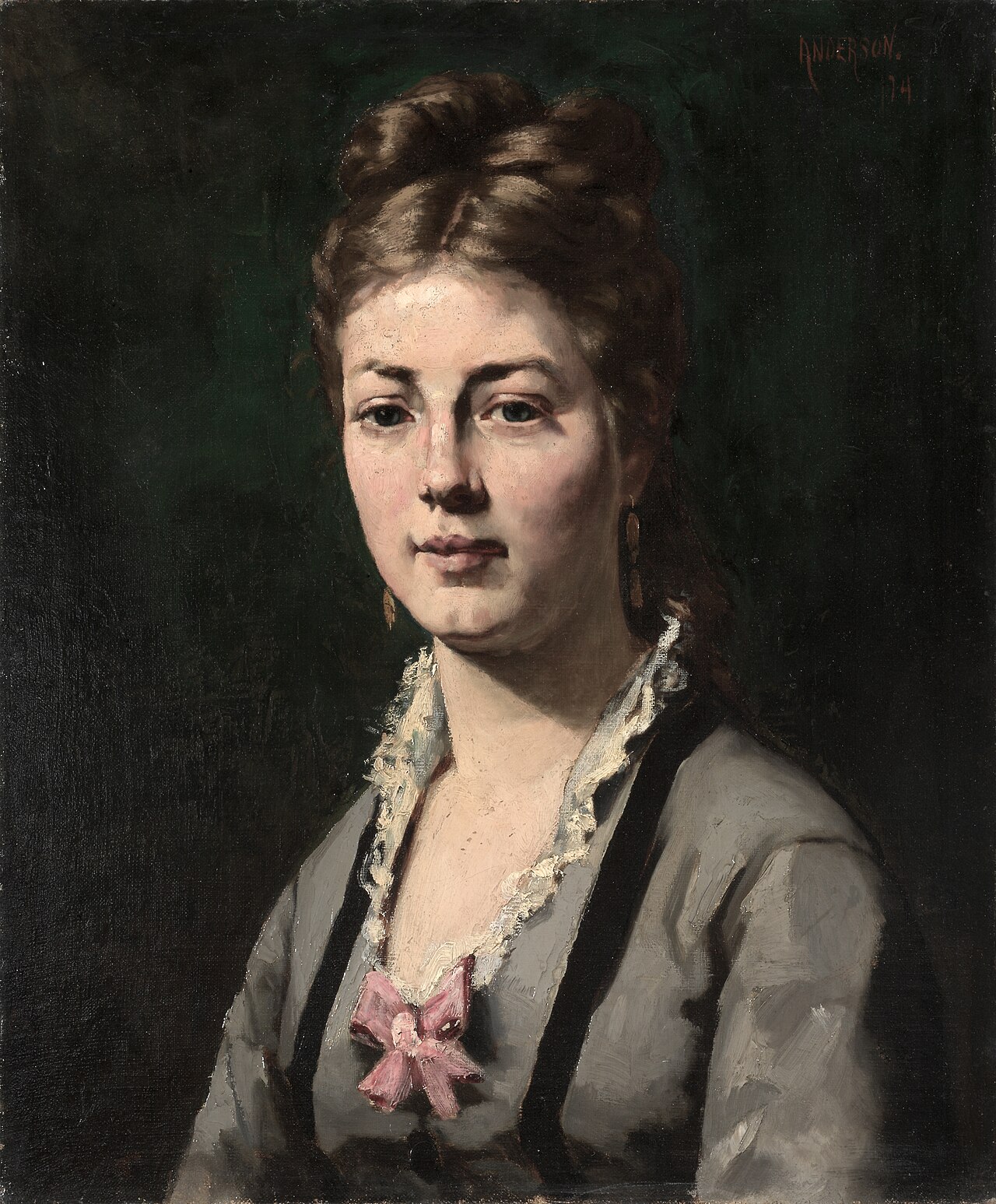 Portrait of a Woman by Abraham Archibald Anderson