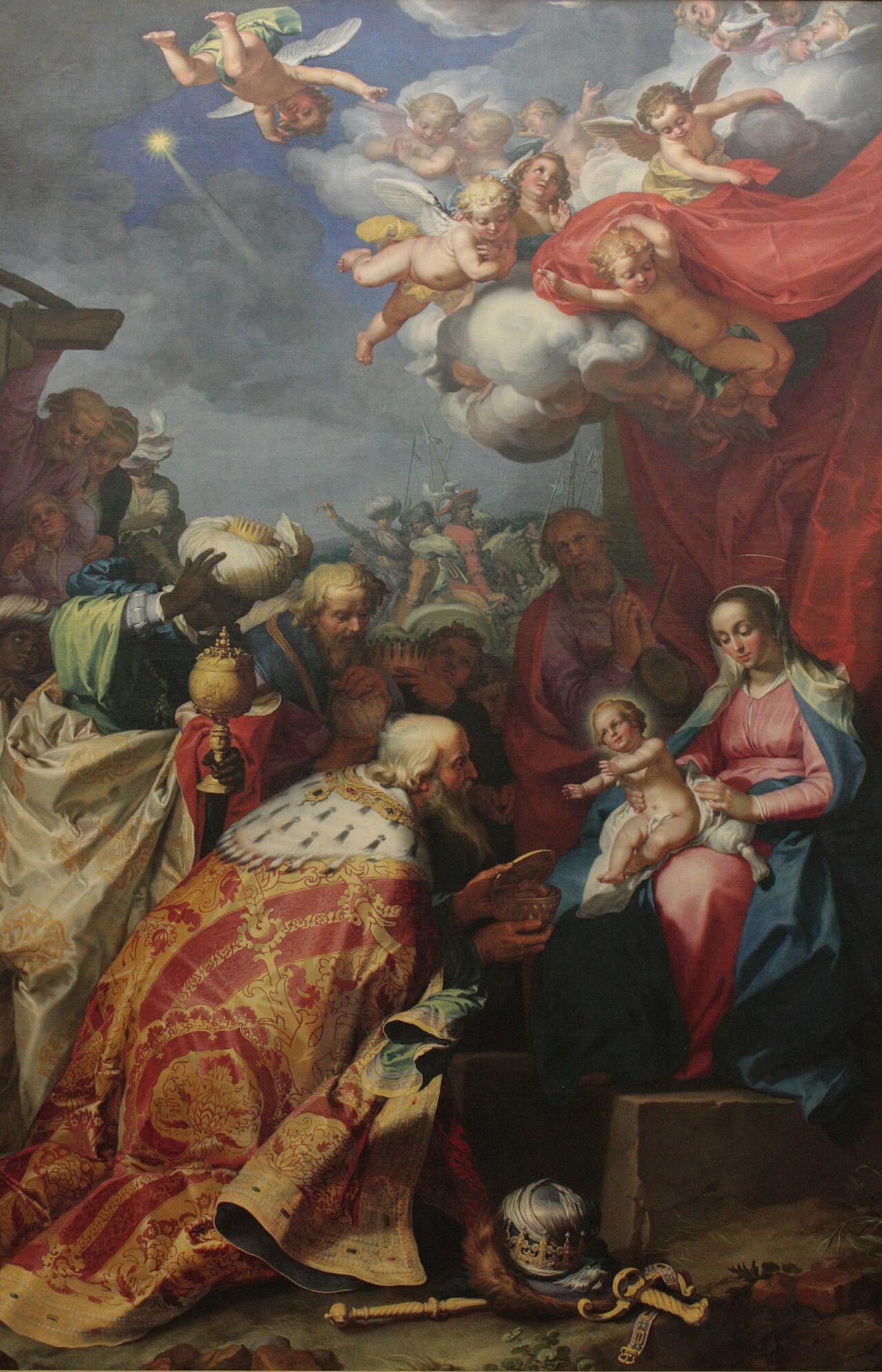 Adoration of the Magi by Abraham Bloemaert