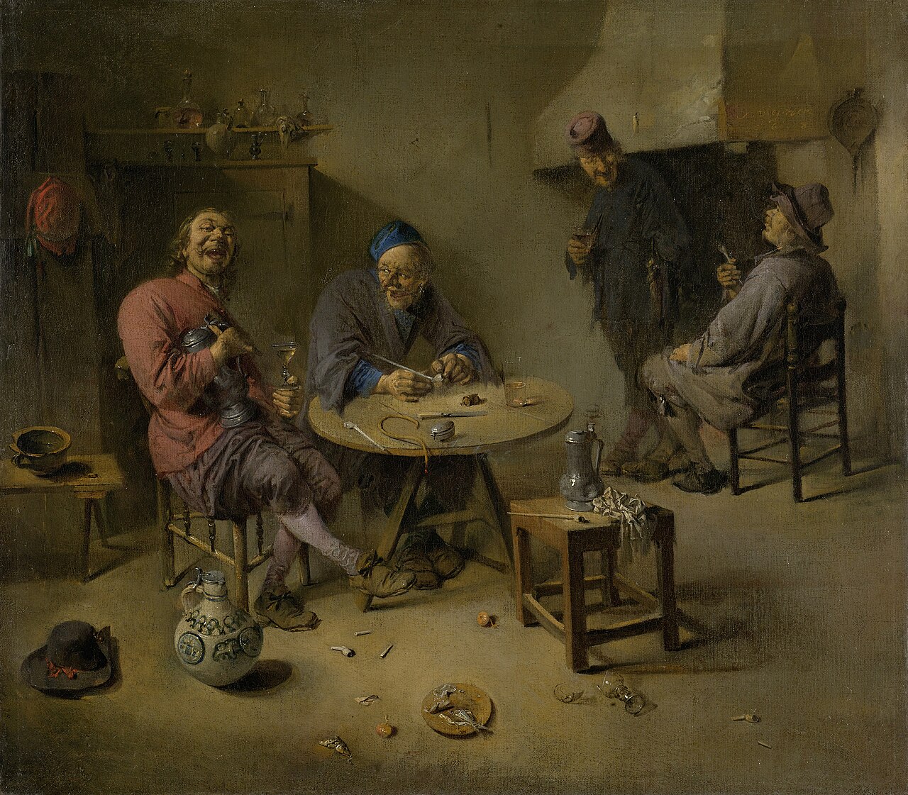 The barroom by Abraham Diepraam