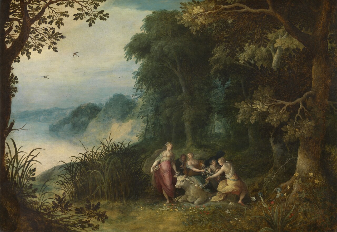 The rape of Europa by Abraham Govaerts