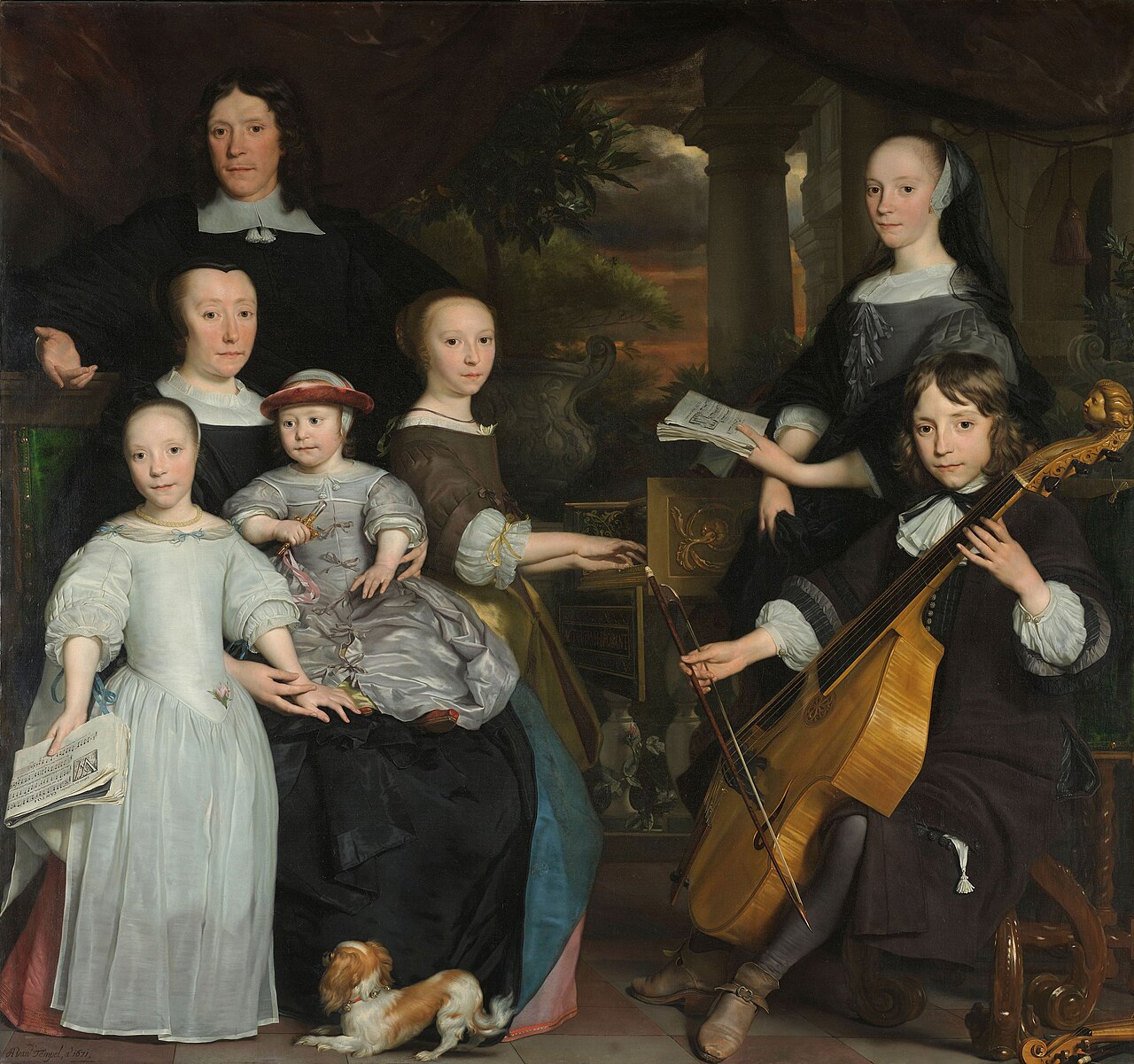 David Leeuw with his Family by Abraham Lambertsz van den Tempel