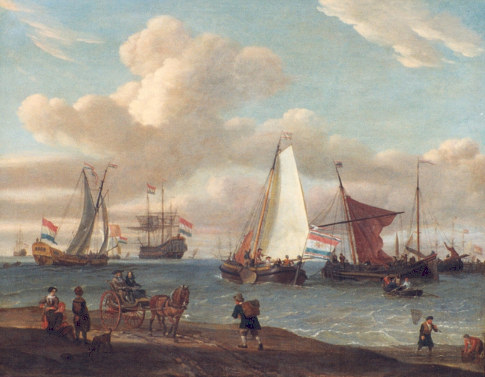 Busy Harbour by Abraham Storck