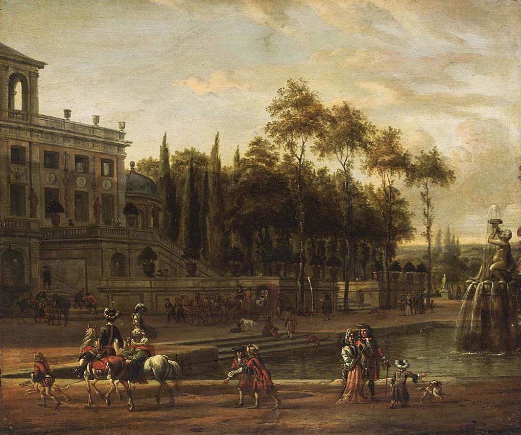 Italianate Park Landscape by Abraham Storck