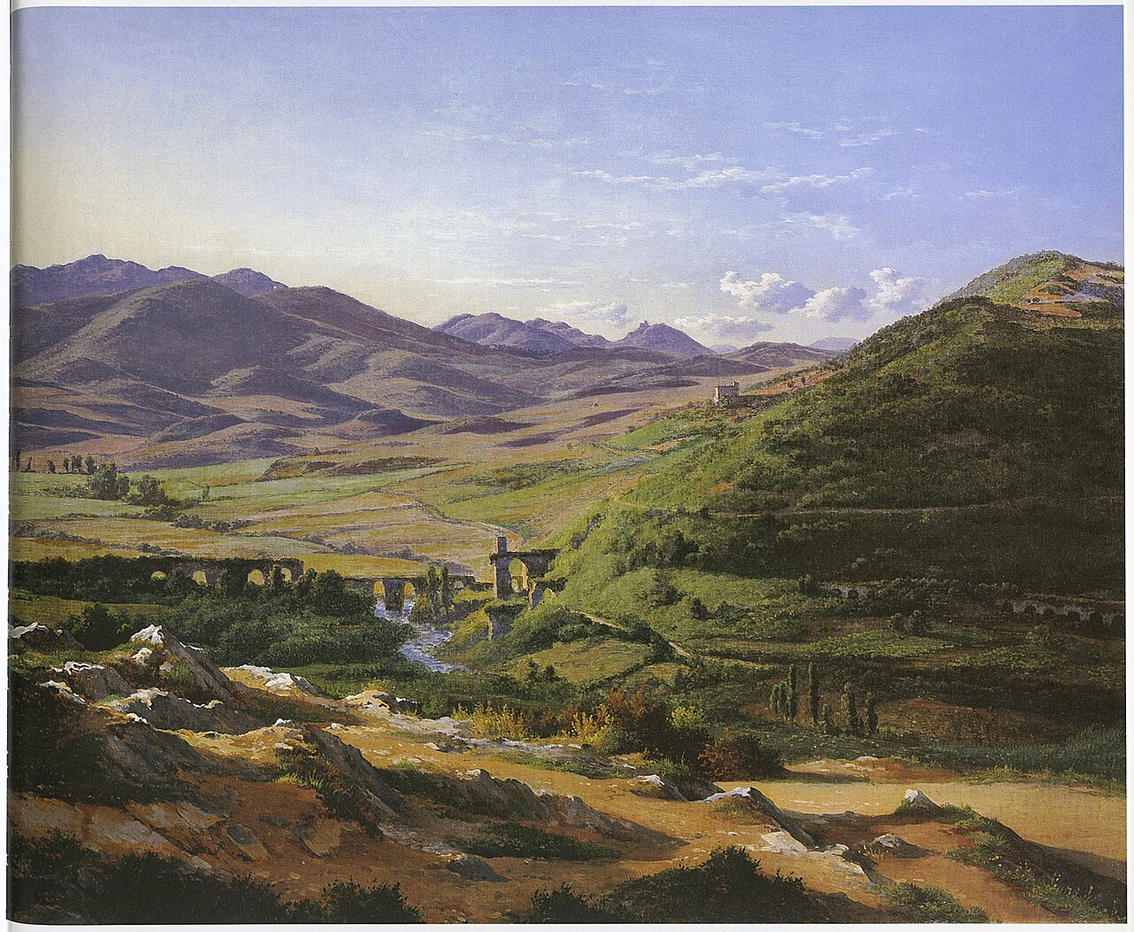The bridge of Augustus near Narni by Abraham Teerlink