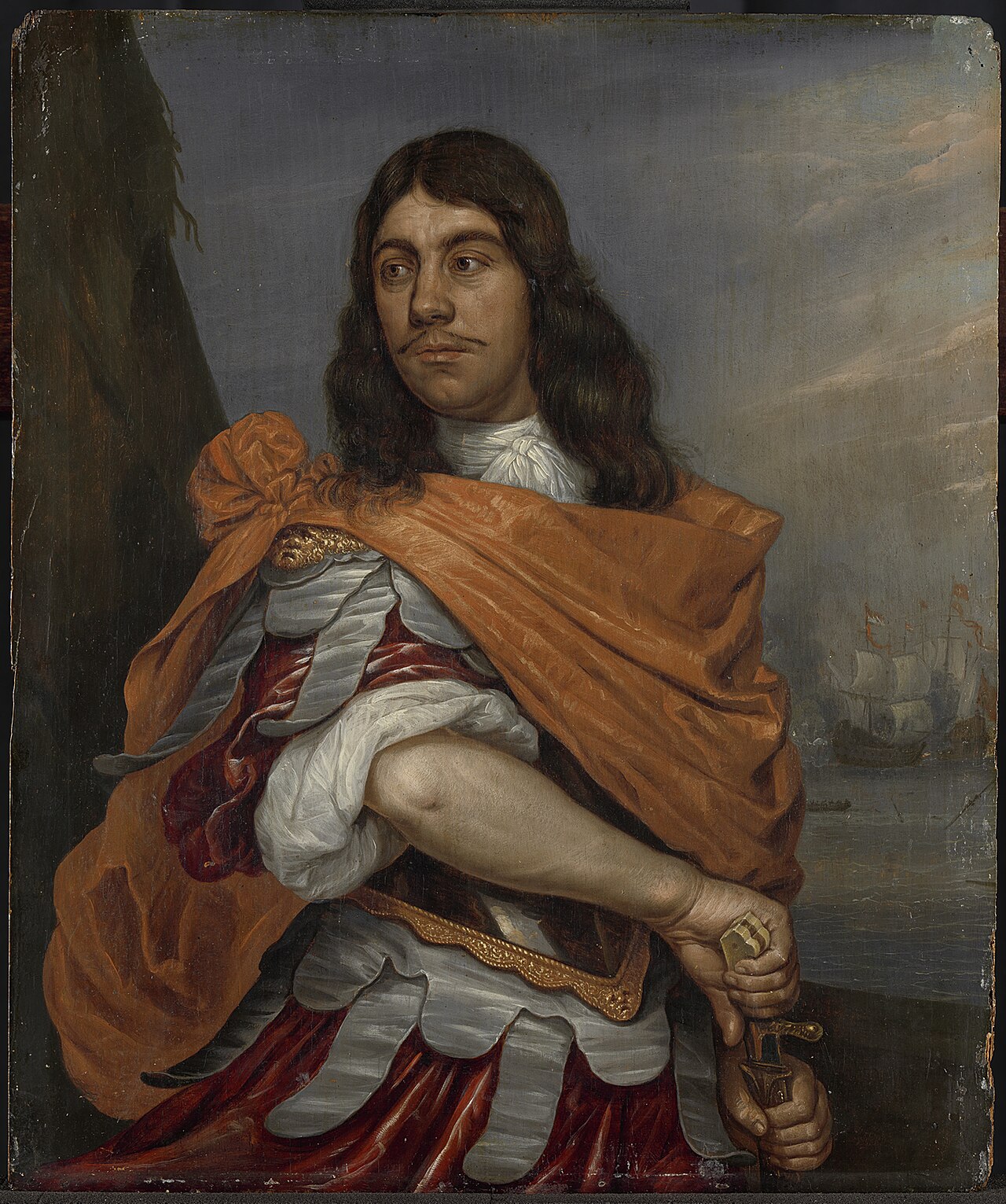 Cornelis Tromp (1629-91), Vice admiral, in Roman costume by Abraham van Westerveld