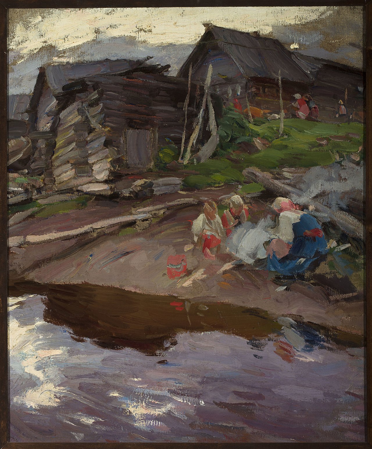 In the evening. by Abram Arkhipov