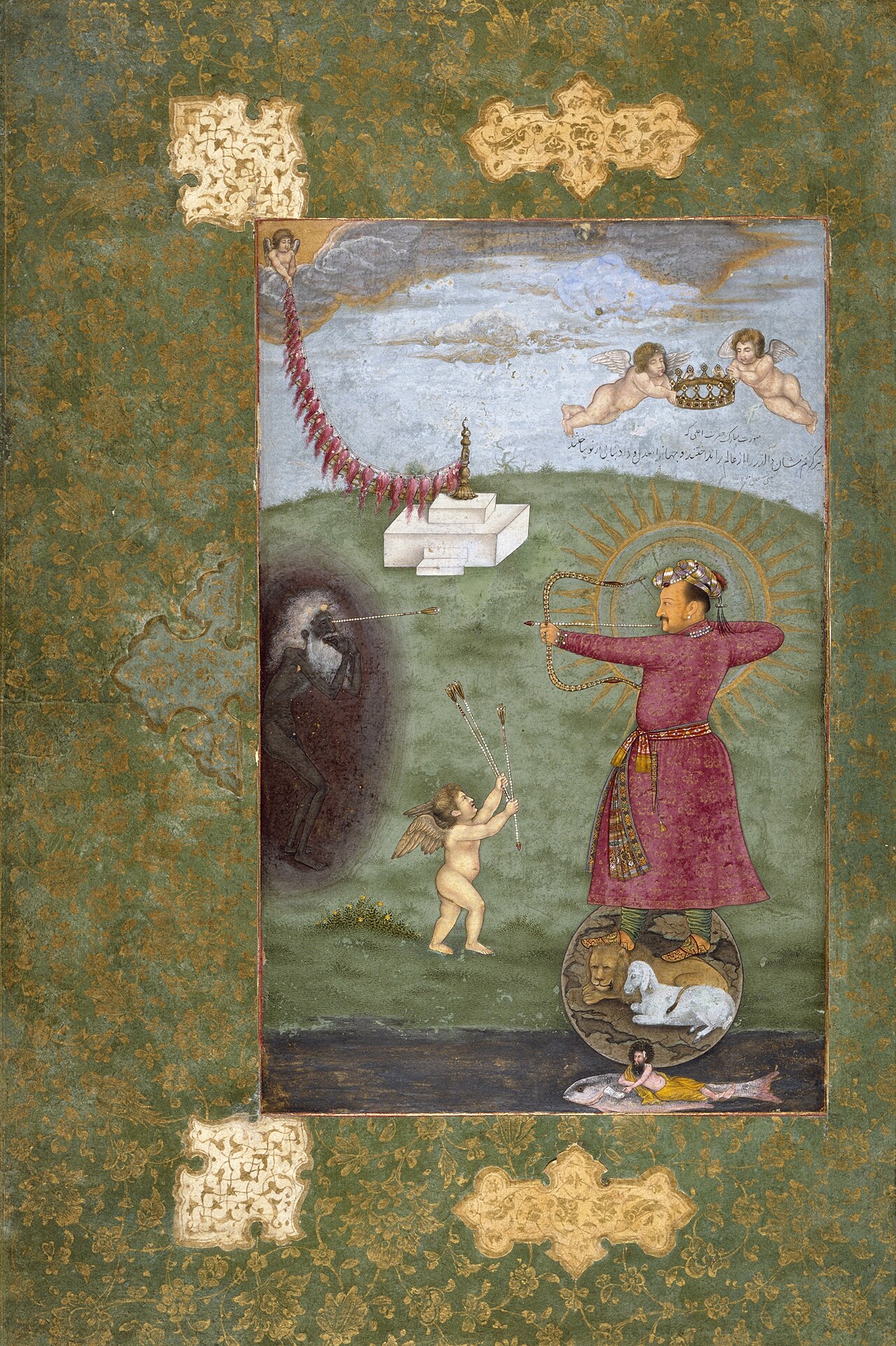 Emperor Jahangir Triumphing Over Poverty by Abu al-Hasan