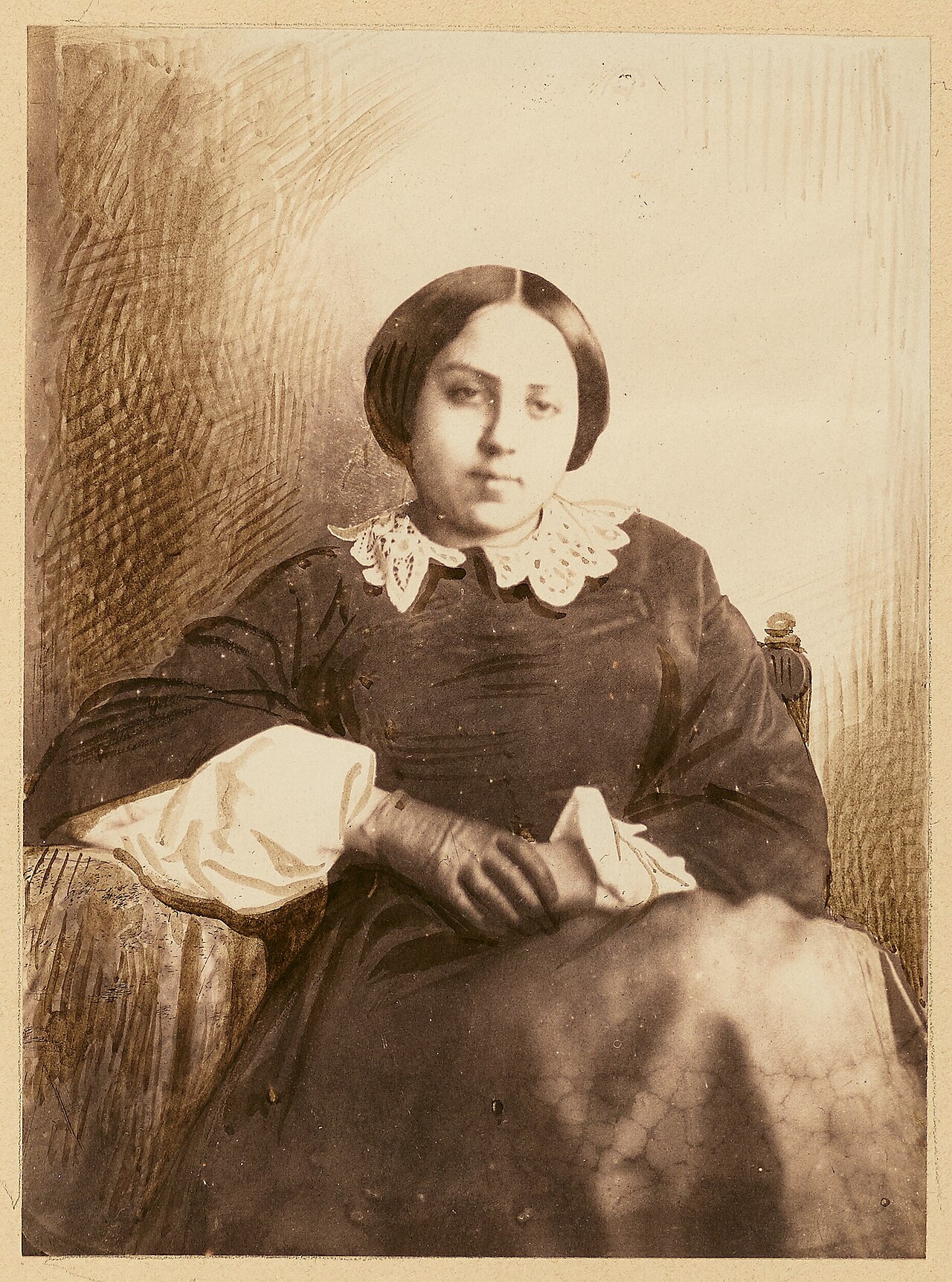 [Portrait of a young lady, probably Cécile Devéria] by Achille Devéria