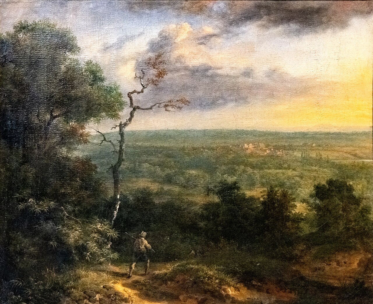 Views of Sceaux, taken from the Bois d'Aulnay, above the sand pit by Achille Etna Michallon
