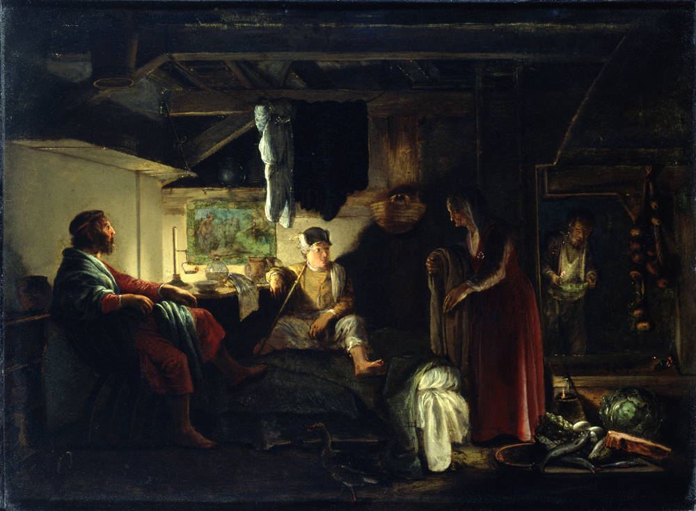 Jupiter and Mercury at Philemon and Baucis by Adam Elsheimer