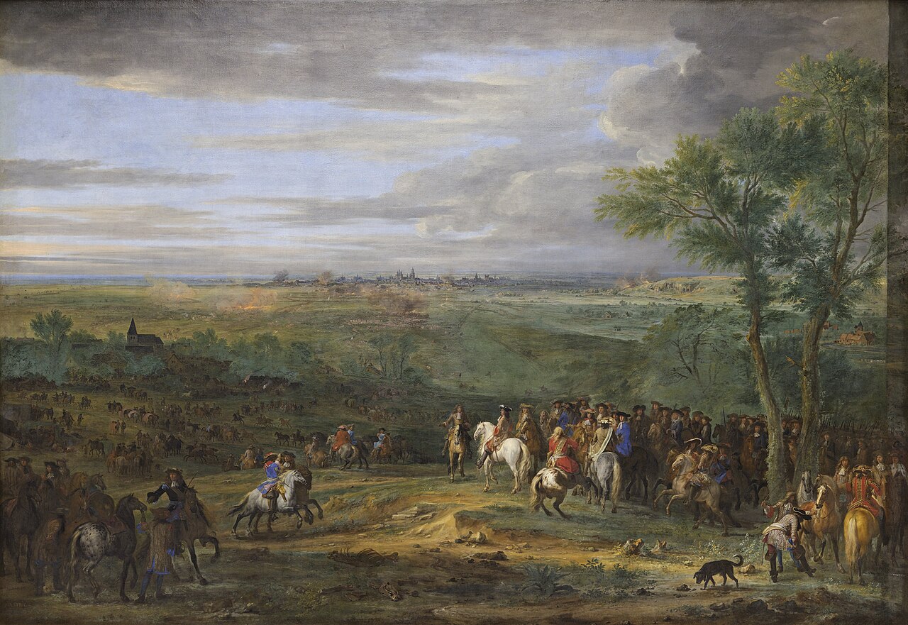 Arrival of Louis XIV at the army camp near Maastricht by Adam Frans van der Meulen