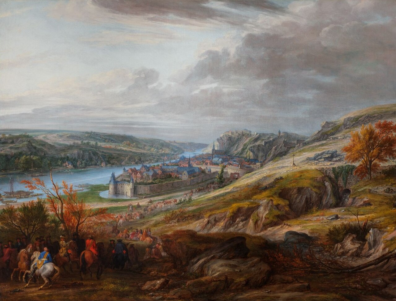 Le siège de la ville et du château de Dinant sur la Meuse en mai 1675 - Adam François van der Meulen by Adam Frans van der Meulen