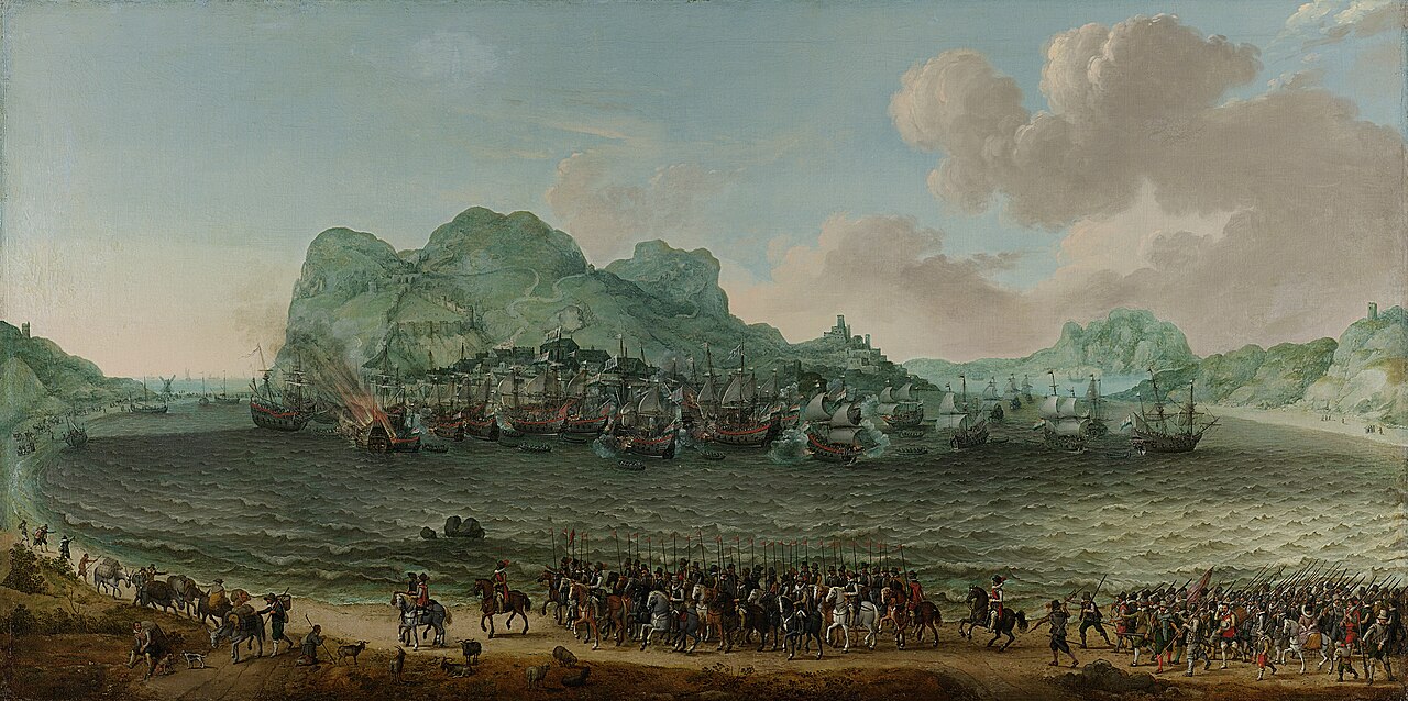The defeat of the Spanish at Gibraltar by a Dutch fleet under command of Admiral Jacob van Heemskerck, 25 April 1607 by Adam Willaerts