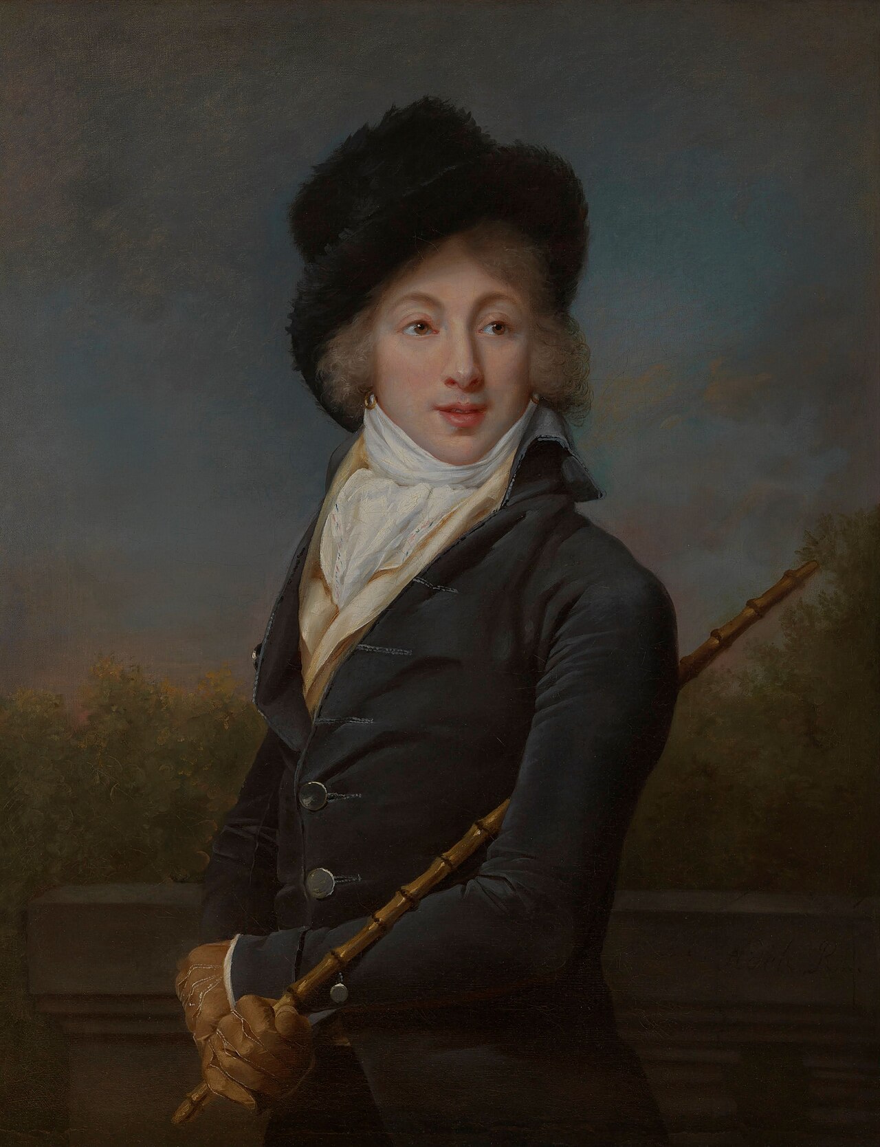 Portrait of Auguste Vestris by Adèle Romany