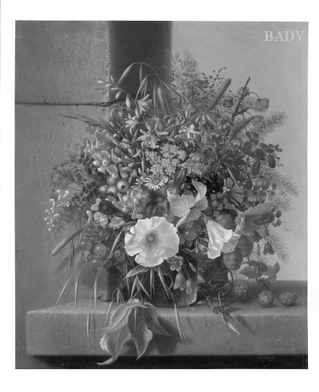 Still-life: flowers in a vase by Adelheid Dietrich