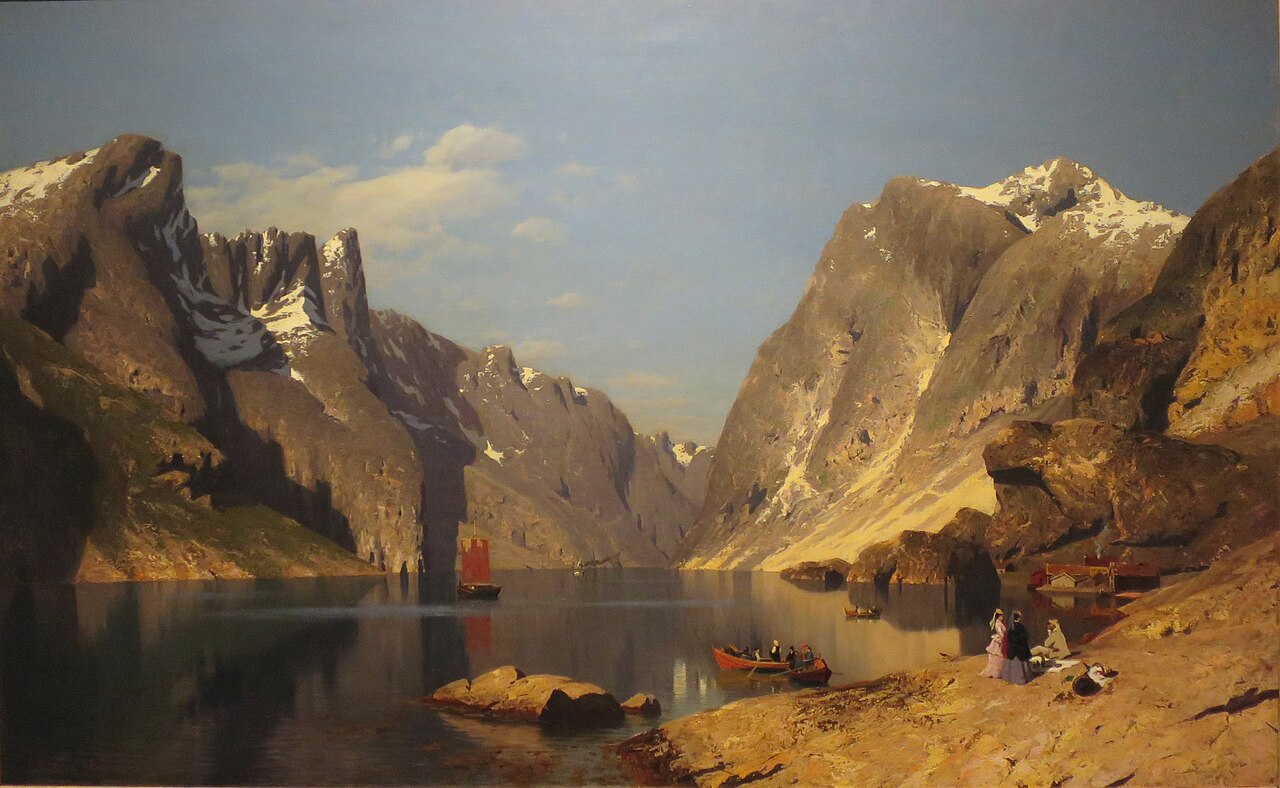 From the Romsdal Fjord, 1875 by Adelsteen Normann