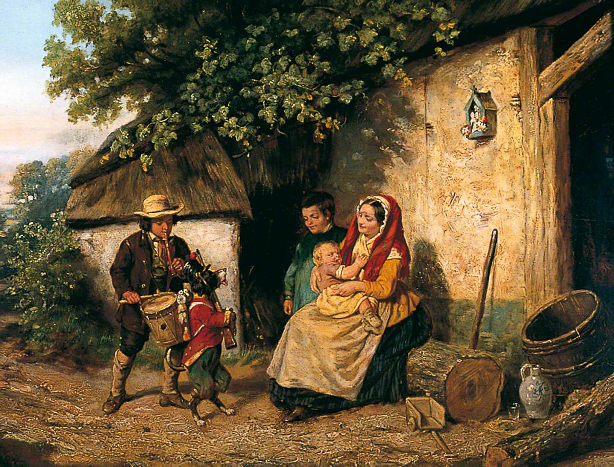 Strolling Musicians by Adolf Alexander Dillens
