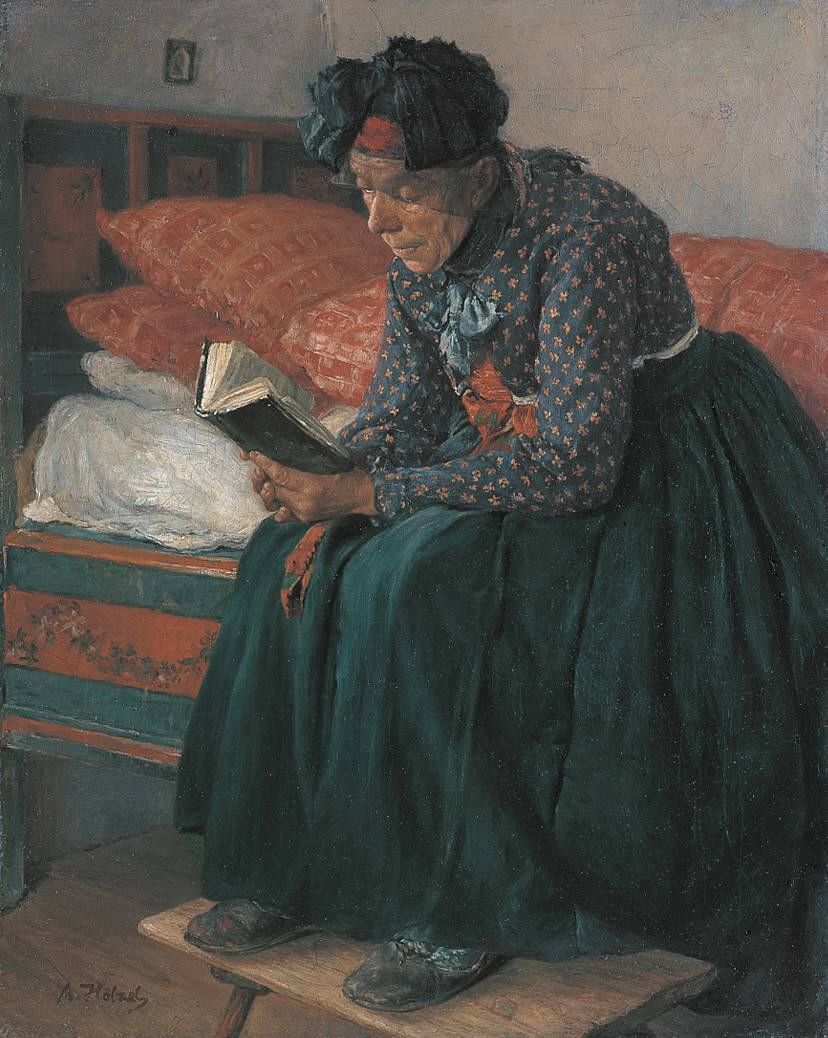 Domestic Devotions by Adolf Hölzel