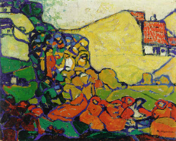 Landscape by Adolf Hölzel
