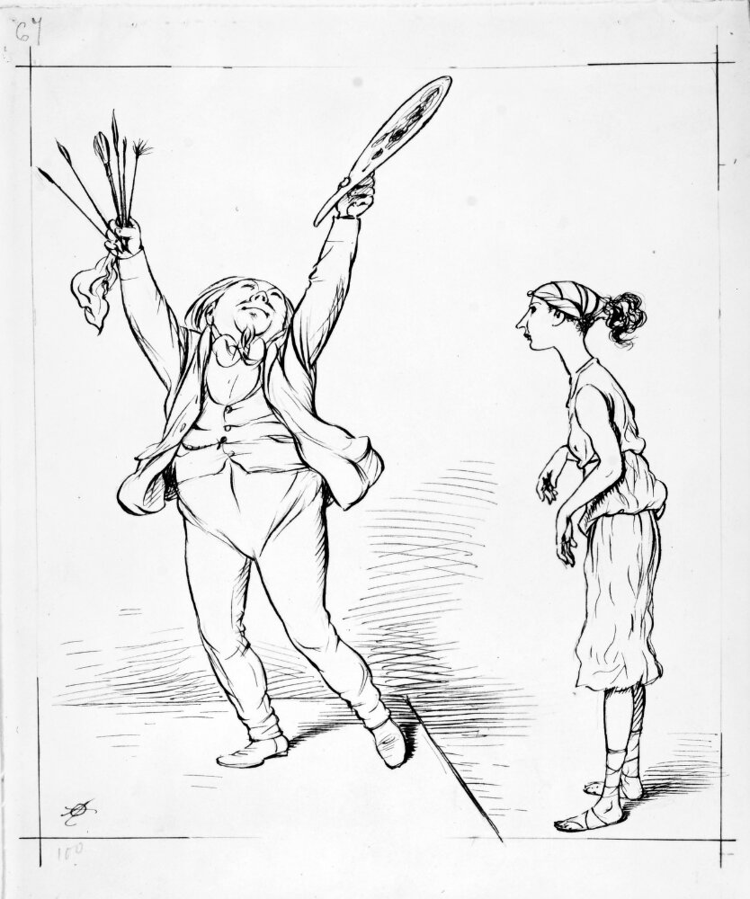 Den kyska Daphne by Adolf Oberländer